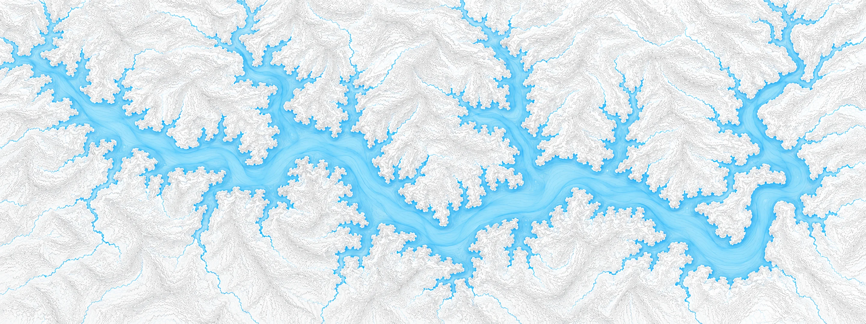 Illustrated map of Bull Shoals Lake