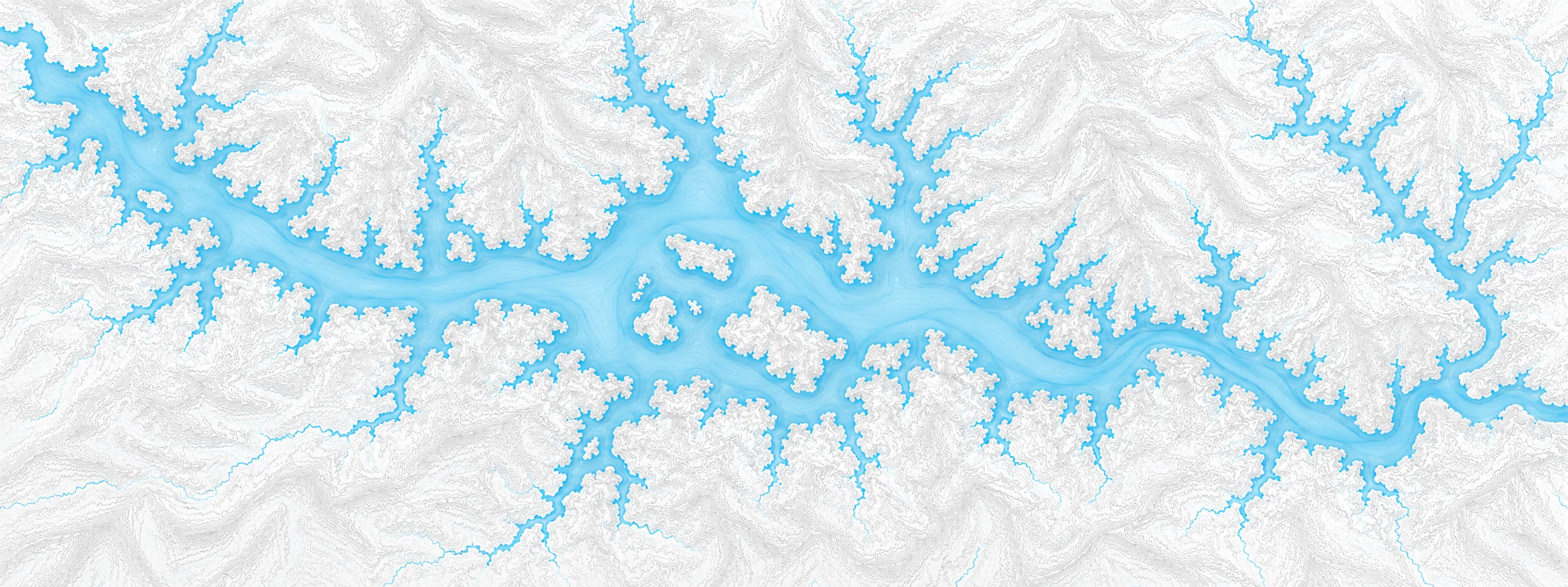 Illustrated map of Cherokee Lake