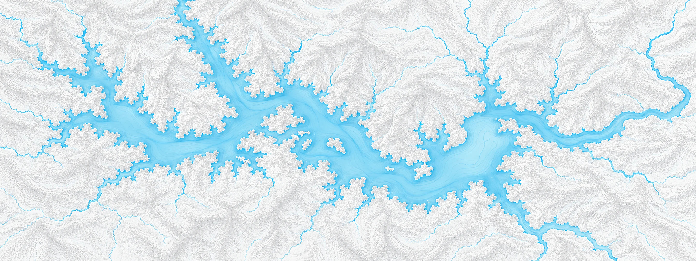 Illustrated map of Lake James