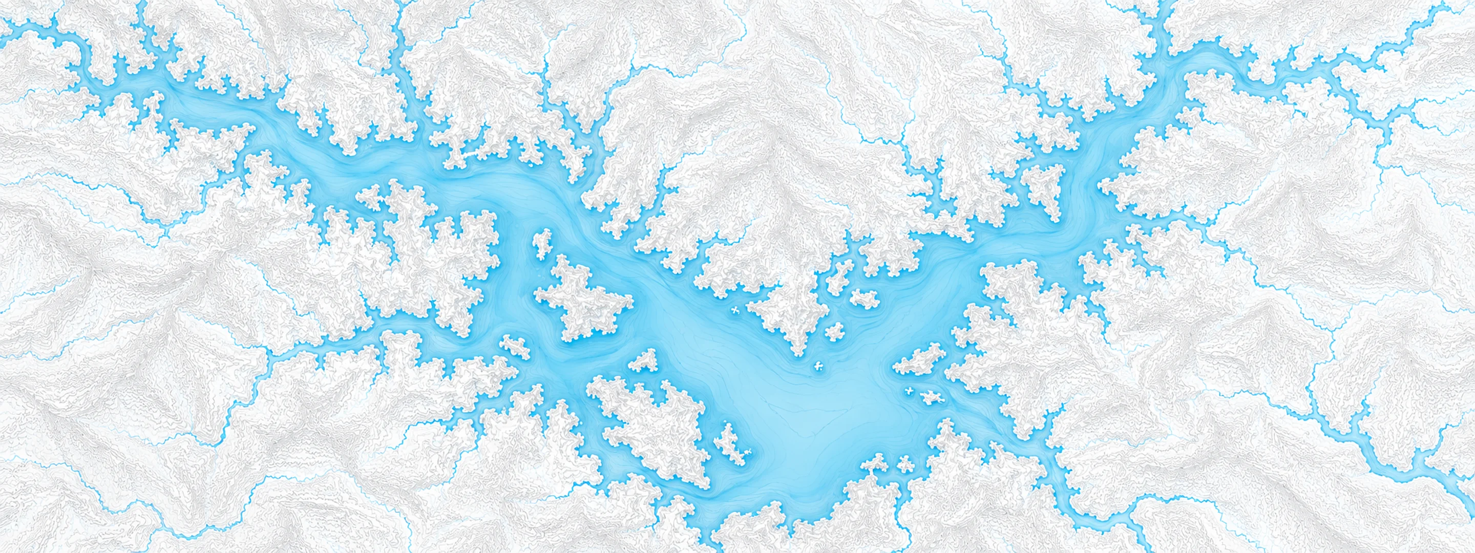 Illustrated map of Lake Texoma