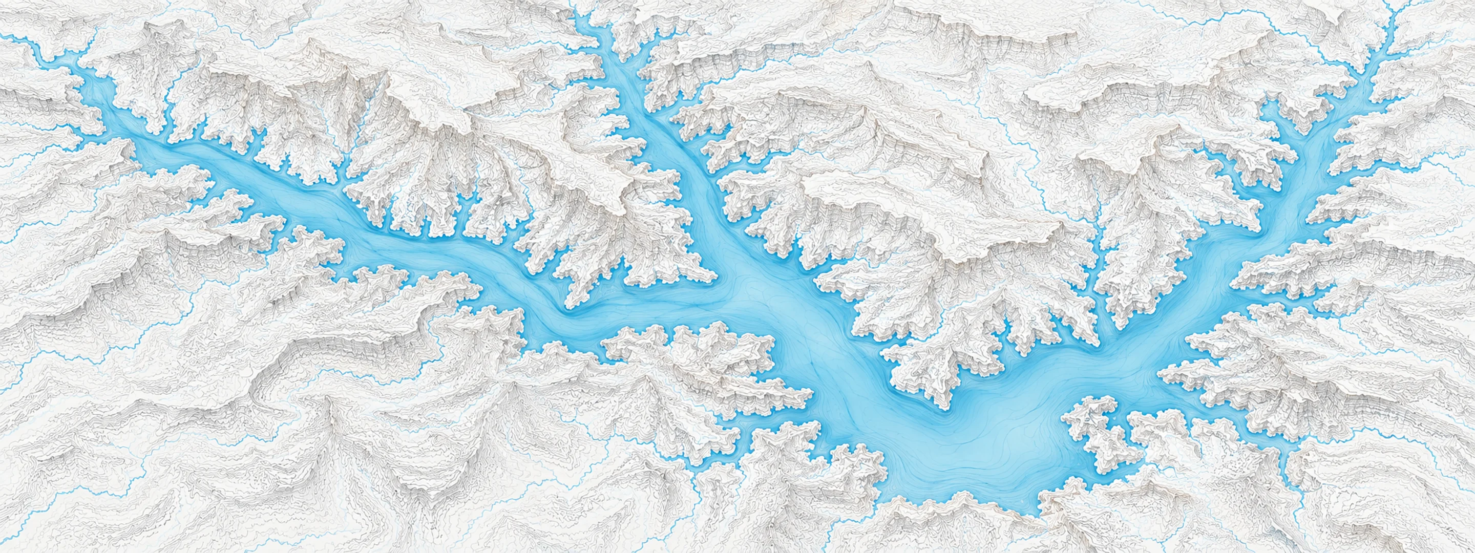 Illustrated map of Navajo Reservoir