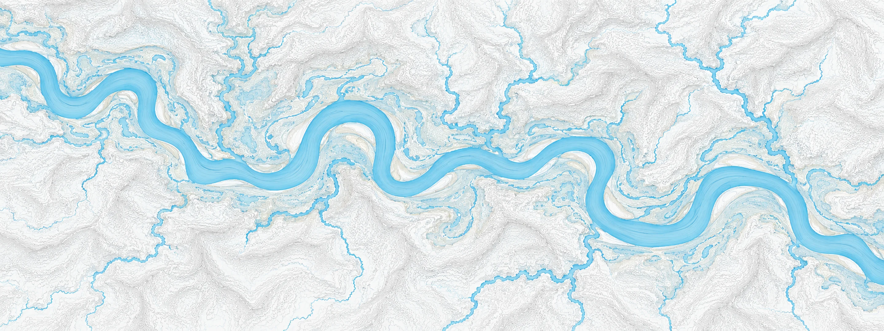 Illustrated map of Amite River