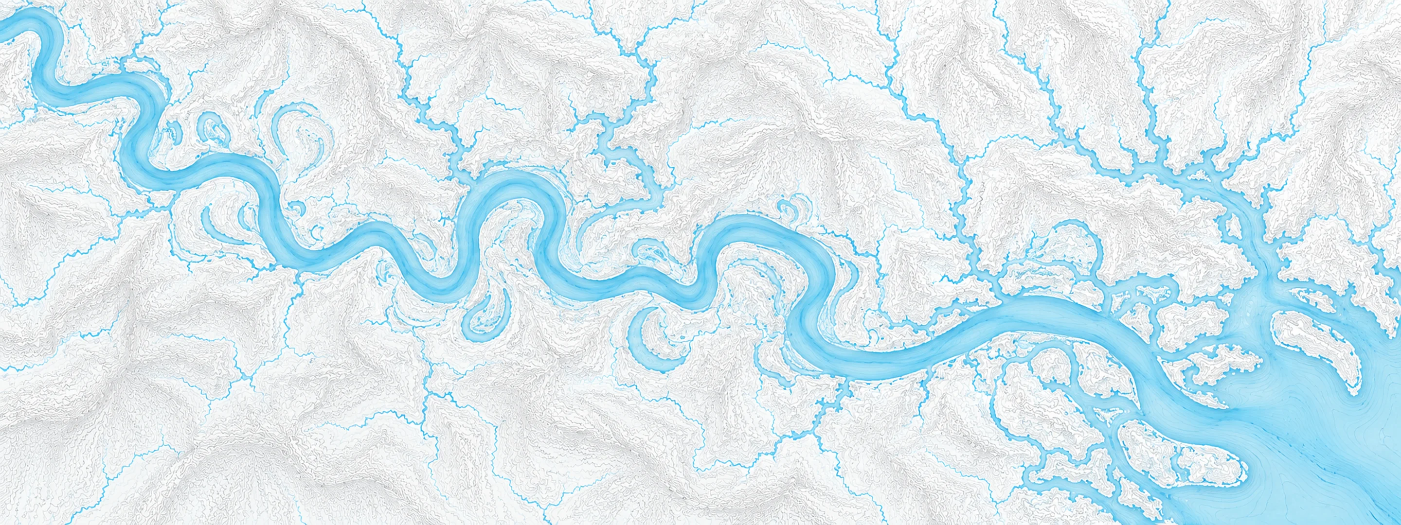 Illustrated map of Escambia River