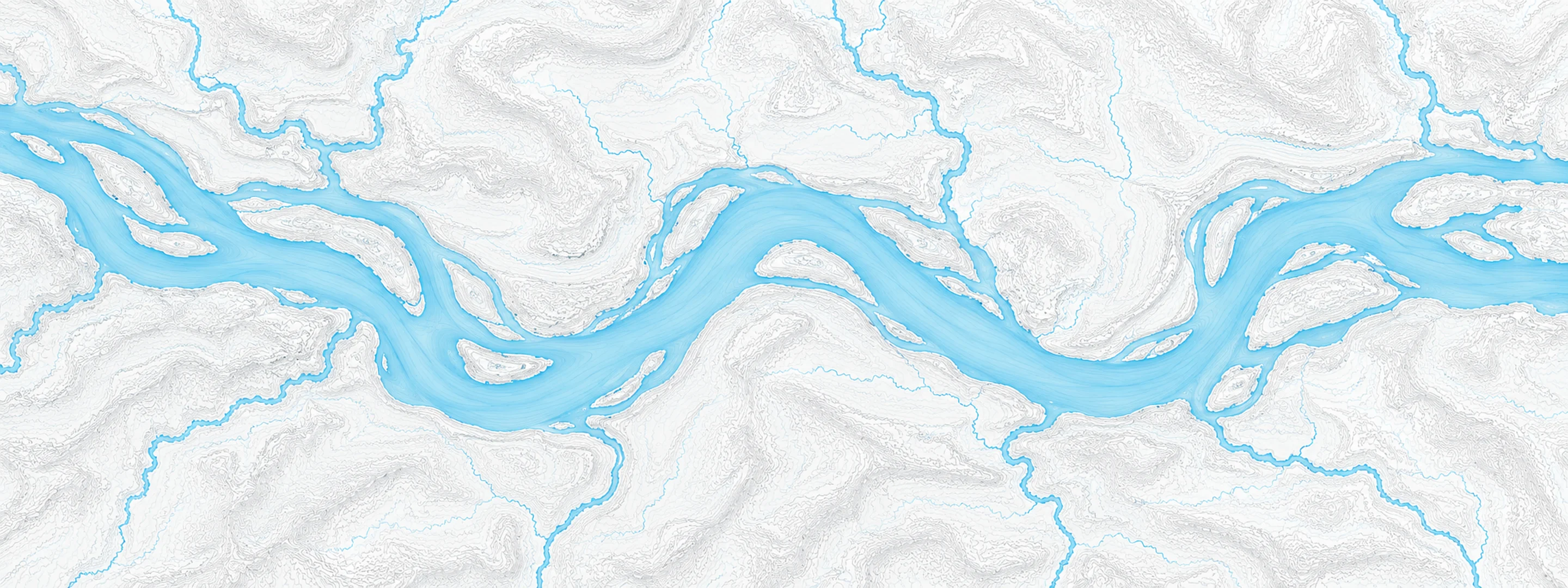 Illustrated map of Maumee River