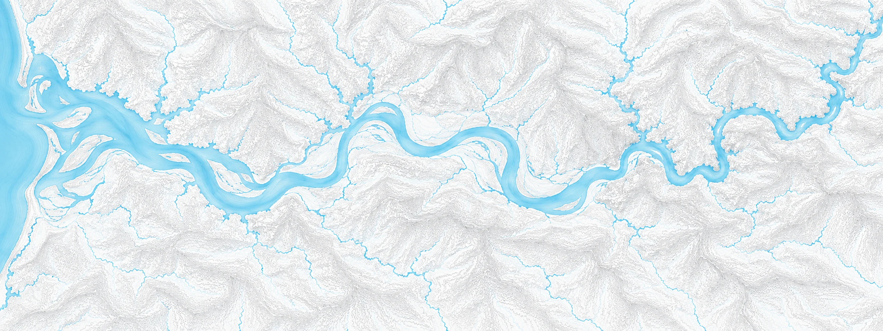 Illustrated map of Nehalem River