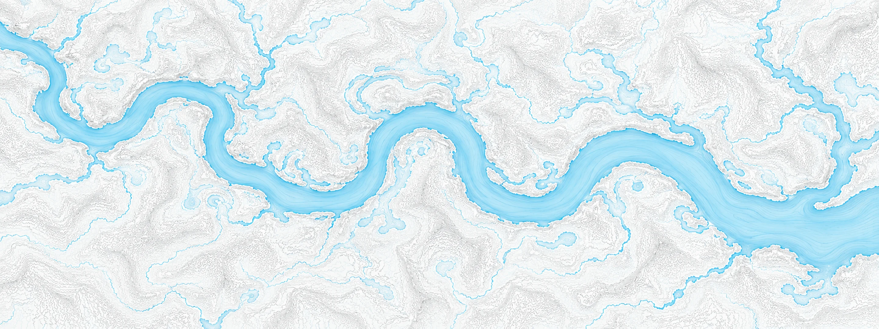 Illustrated map of Peace River