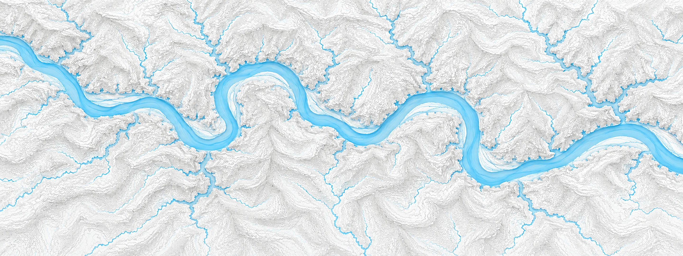 Illustrated map of Rough River