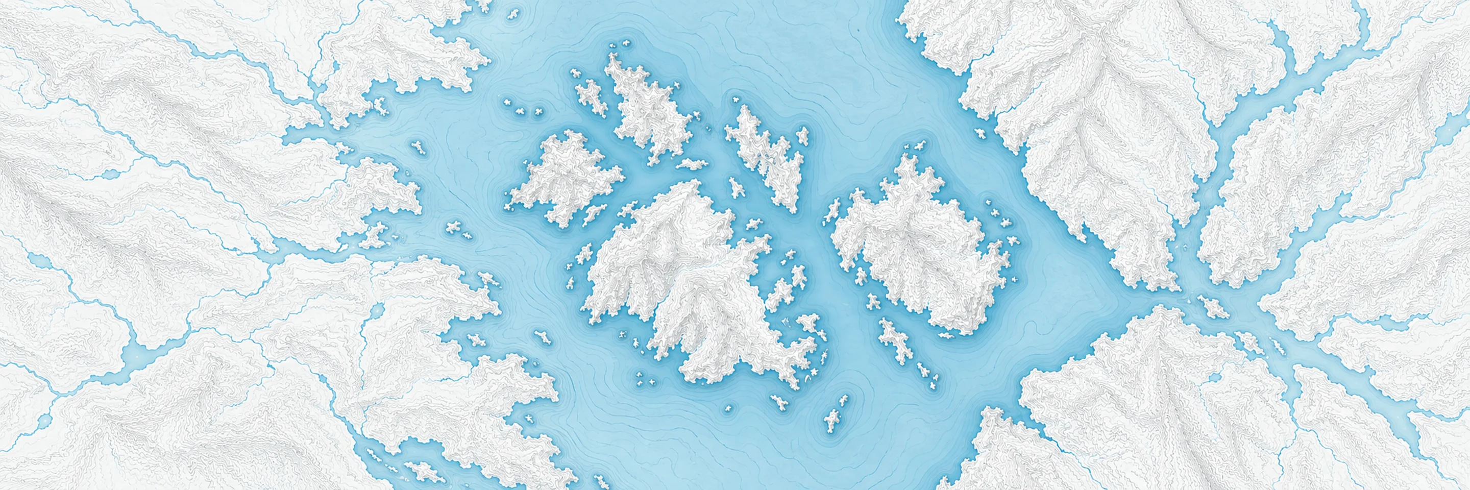 Illustrated cartographic portrait of Barren Islands
