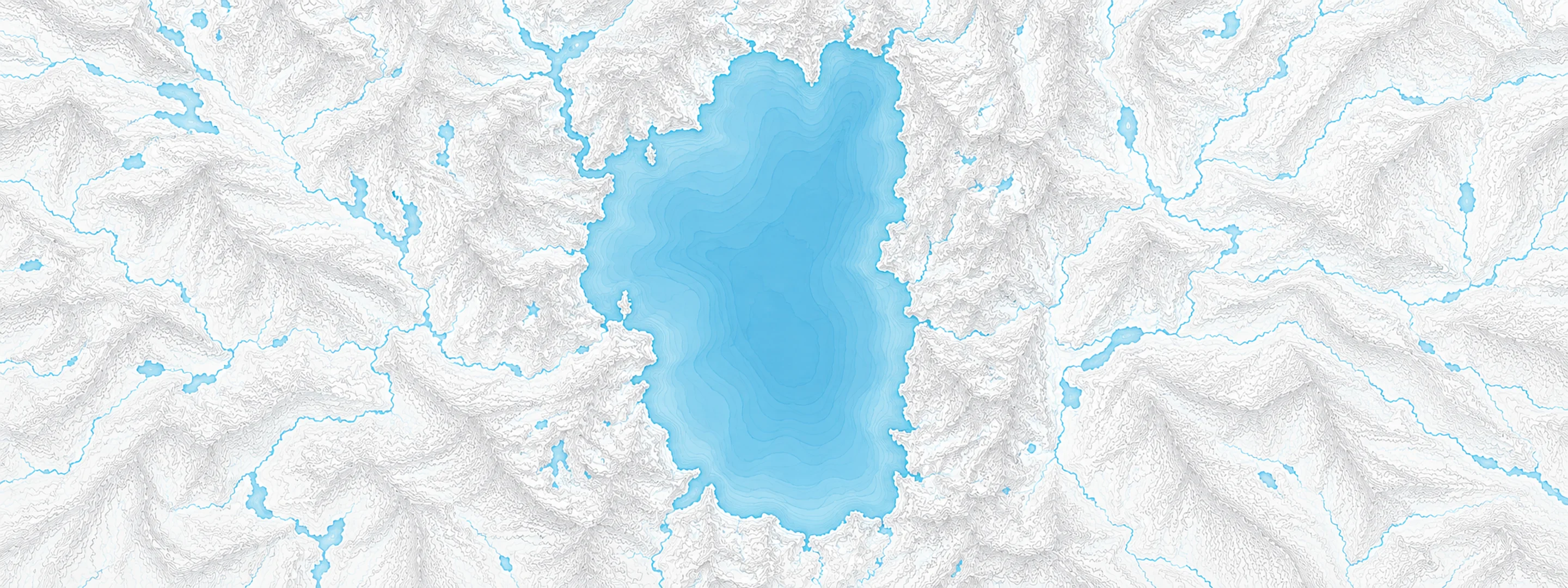 Illustrated map of Lake Tahoe