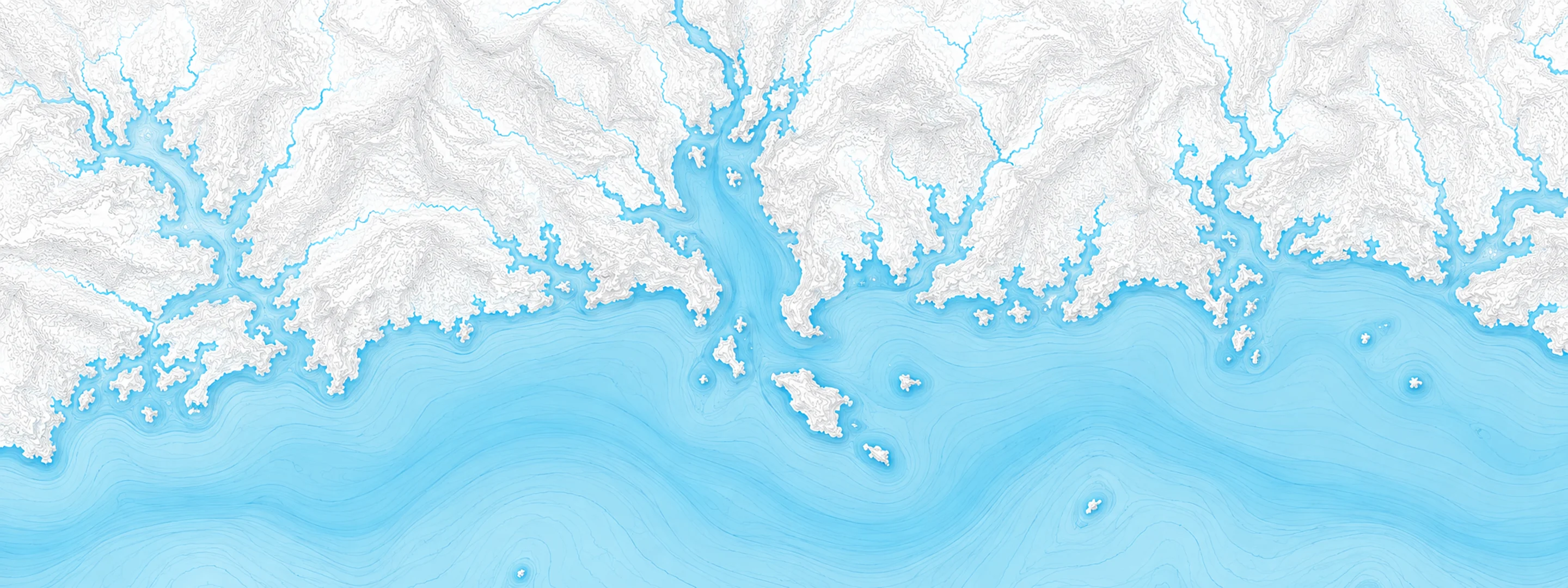 Illustrated map of Long Island Sound at New Haven Harbor
