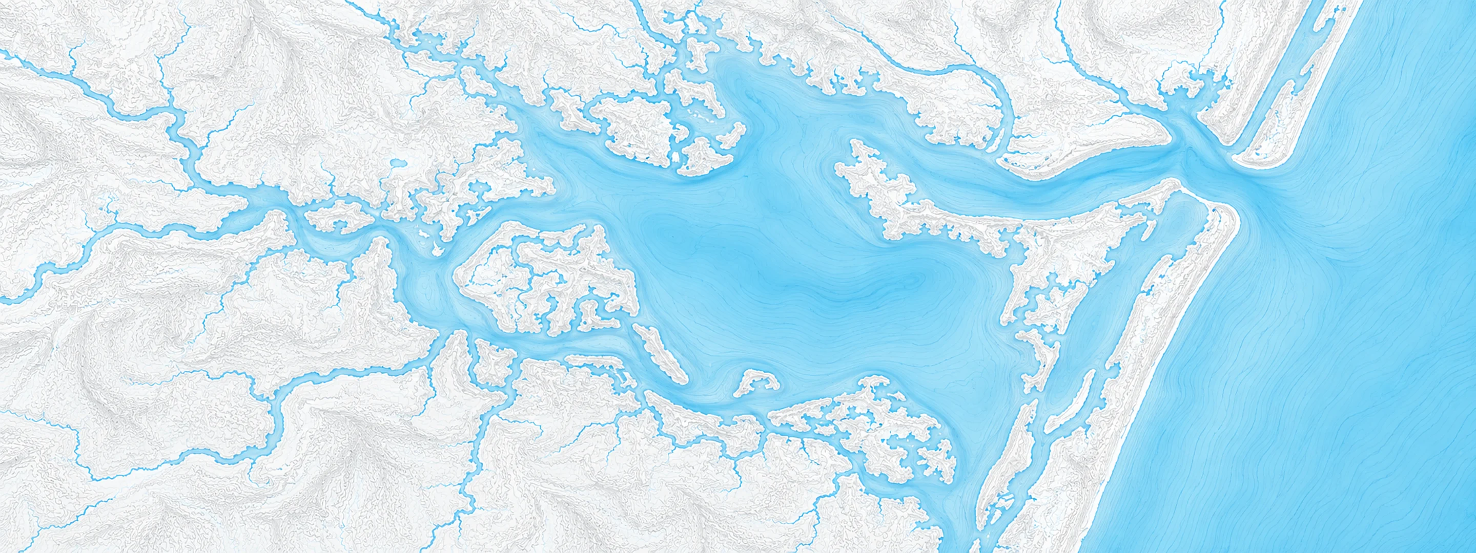 Illustrated map of Rehoboth Bay