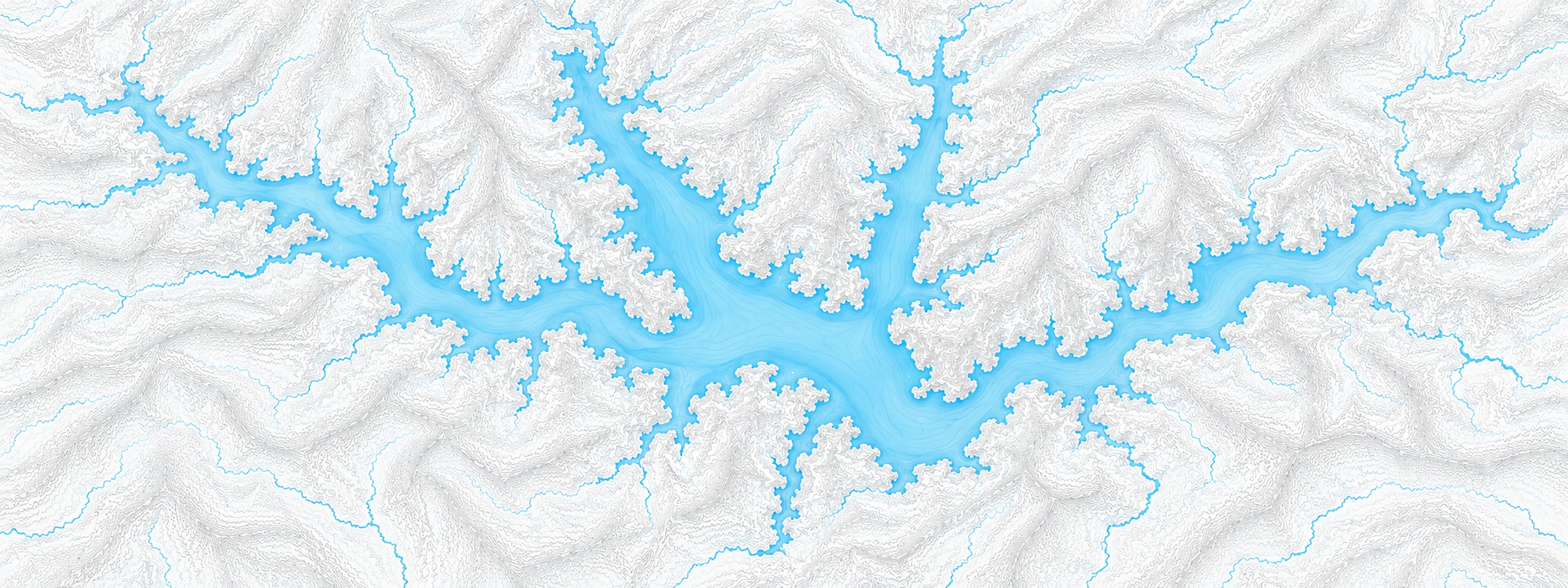 Illustrated map of Deep Creek Lake