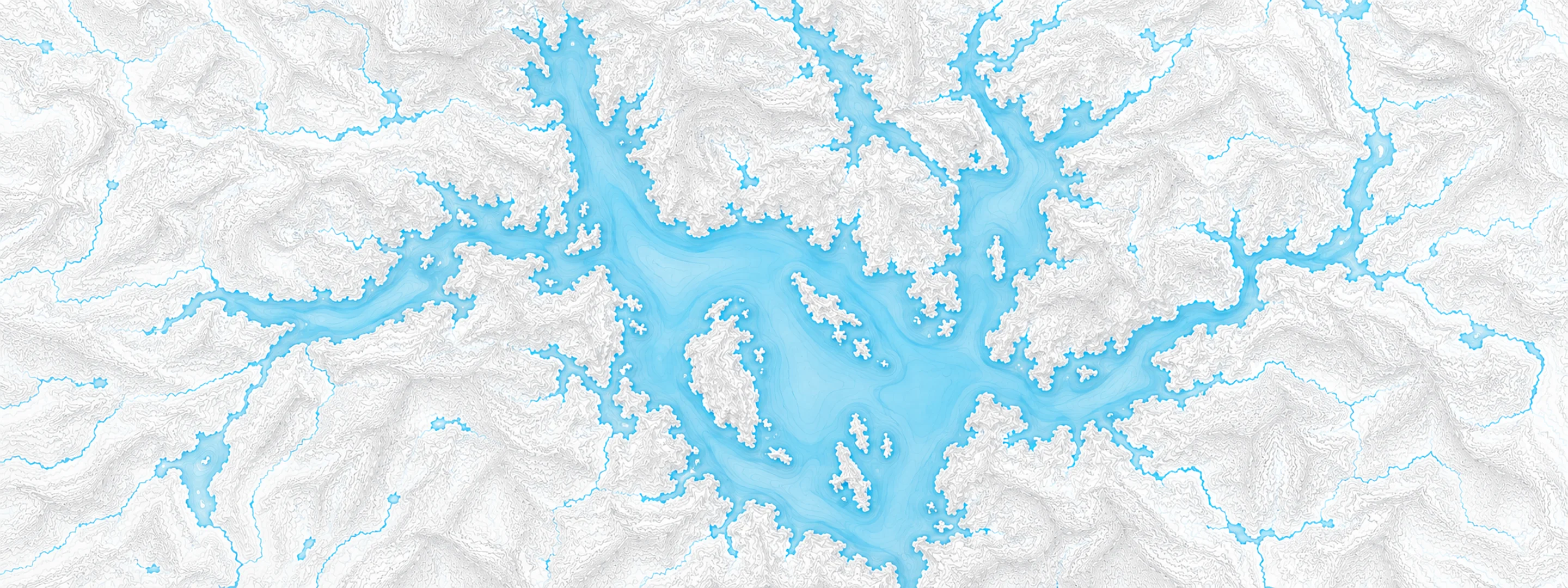 Illustrated map of Moosehead Lake