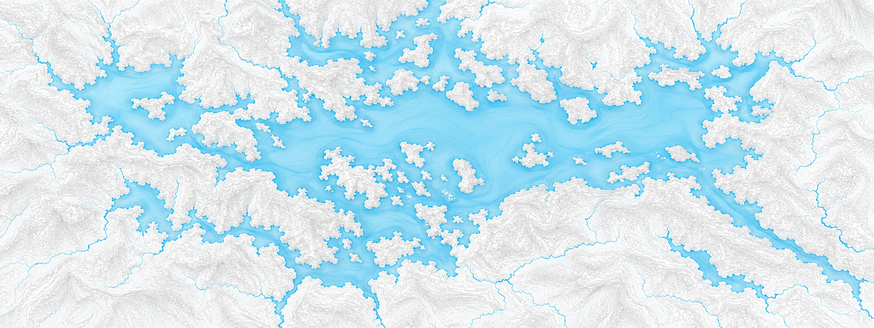 Illustrated map of Lake Winnipesaukee