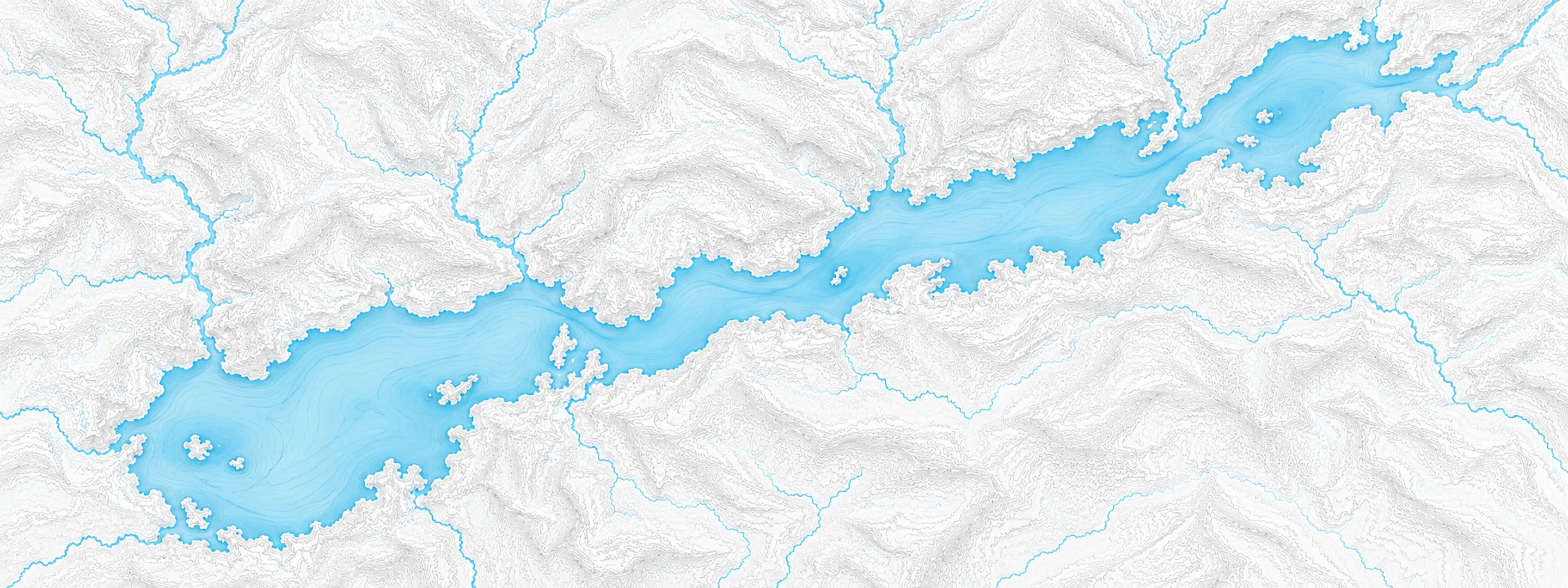 Illustrated cartographic portrait of Greenwood Lake