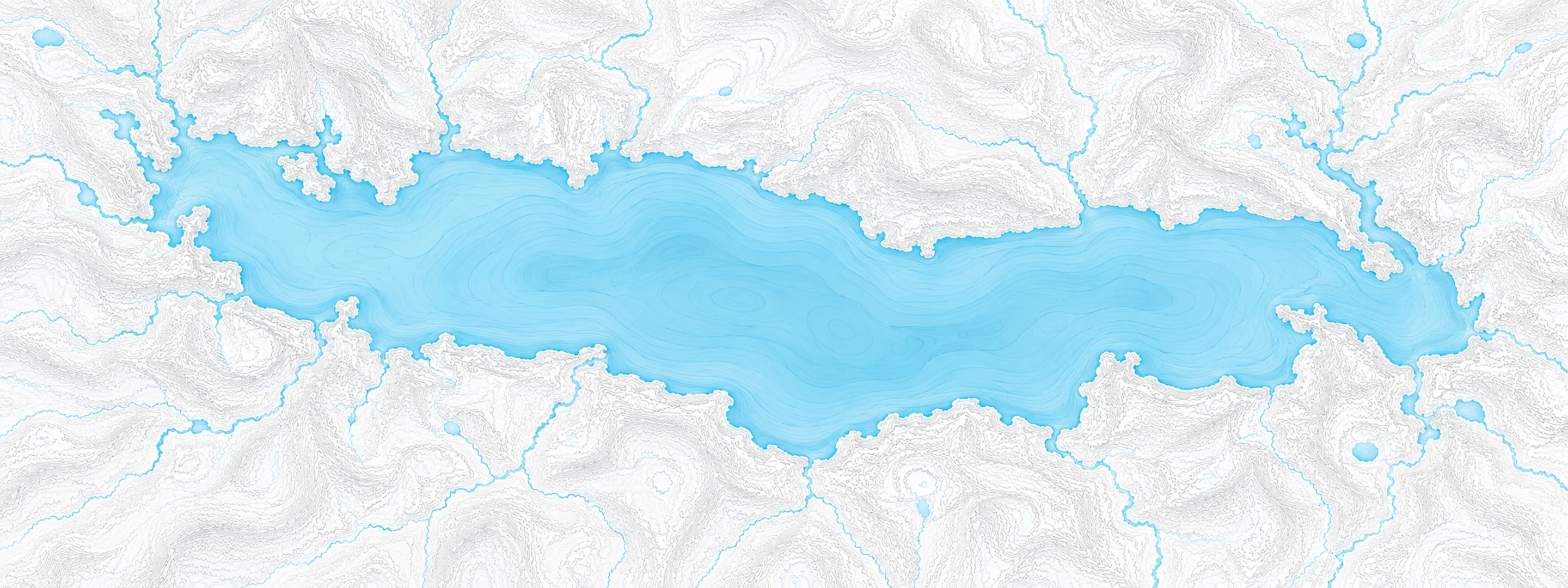Illustrated map of Lake Geneva